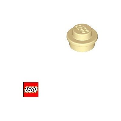LEGO® 4073 Podložka kruhová 1x1 Béžová – Zbozi.Blesk.cz