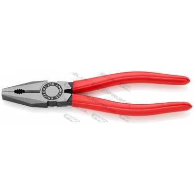 KNIPEX 03 01 200 Kombinované kleště, plastové návleky, fosfátováno na černo 200 mm – Zboží Mobilmania