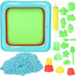 KIK Kinetický písek v krabici 2kg formičky modré – Sleviste.cz