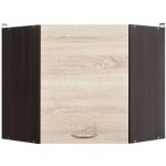 BRW Kuchyňská skříňka rohová Junona Line GNWU/57-LP dvířka Wenge+dub sonoma/korpus wenge 60 cm x 57,3 cm x 60 cm – Zbozi.Blesk.cz