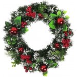 Bestent Vánoční věnec 40cm Červený – Zboží Dáma