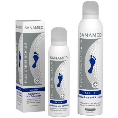Sanamed Saphir krémová pěna na nohy 150 ml – Zboží Mobilmania