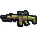ARMED PATCHES 3D PVC velcro nášivka s motivem zbraně SCAR 2 – Zboží Dáma