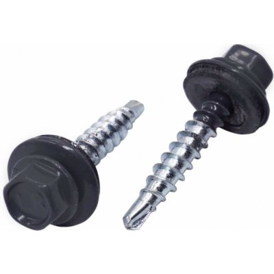 Covernit Farmářský samořezný šroub 4,8 x 35 mm Barva: RAL 7024, V balení: 250 ks – Sleviste.cz