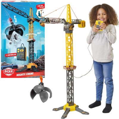 Dickie Jeřáb Mighty Crane 110 cm, na kabel – Zboží Mobilmania