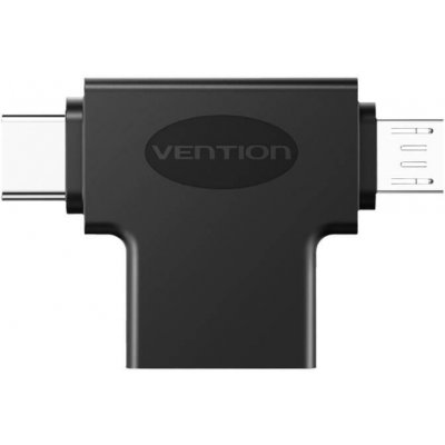 Vention OTG Adapter Black micro USB + USB-C to USB for Android CDIB0 – Zboží Živě
