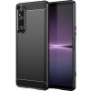 Pouzdro a kryt na mobilní telefon Sony Hurtel Karbonové pro Sony Xperia 1 V flexibilní silikonové karbonové černé 5907769353772