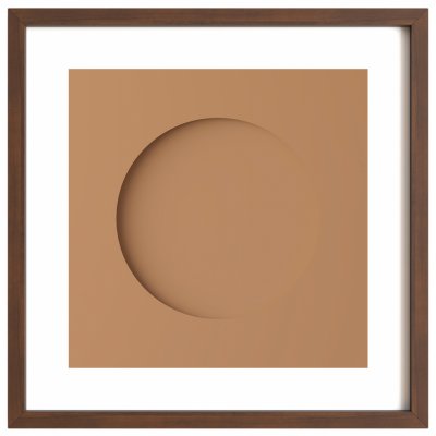 Idealform Poster no. 1 Minimalist circle Barva: Terracotta, S textem: S textem