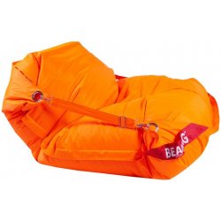 BeanBag 189x140 Comfort s popruhy fluo orange