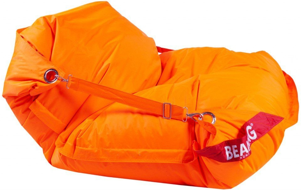 BeanBag 189x140 Comfort s popruhy fluo orange