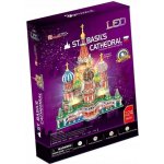 CubicFun 3D puzzle svítící Chrám Vasila Blaženého 224 ks – Zboží Dáma