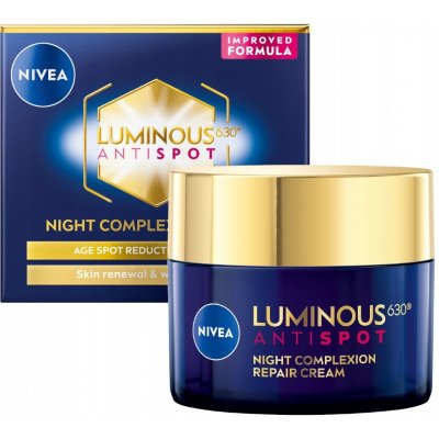 Nivea Cellular Luminous 630 noční krém proti pigmentovým skvrnám 50 ml – Zboží Dáma