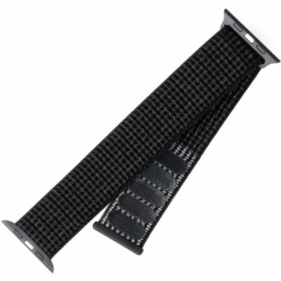 FIXED Nylon Strap na Apple Watch 38/40/41 mm - reflexně černý FIXNST-436-REBK – Zbozi.Blesk.cz