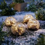 Haushalt international Solární skleněná koule 4 ks – Zboží Dáma