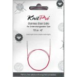 KnitPro Nerezové bezpamětové lanko purple 100 Cm – Hledejceny.cz