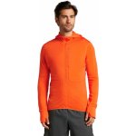 merino mikina ICEBREAKER Mens 200 RealFleece Descender LS Zip Hoodie Blaze – Zboží Mobilmania