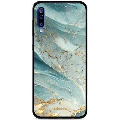 Pouzdro Mobiwear Glossy Samsung Galaxy A50 - G022G Zelenkavý a zlatavý mramor – Zbozi.Blesk.cz