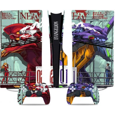 Polep na konzoli - PS5 SLIM diskovou verzi - Evangelion, TN-P5SDisc-0206 – Zboží Živě