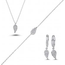 Olivie sada stříbrných šperků ANDĚLSKÁ KŘÍDLA 7505