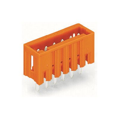 WAGO Konektor 734-233 s pájecími piny THT Pájecí kontakt 1,0 × 1,0 mm Rovné provedení, oranžová 734-233 | Zboží Auto