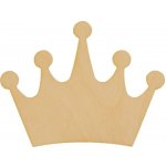 Dřevia Dřevěná dekorace korunka 9x7cm – Zboží Dáma