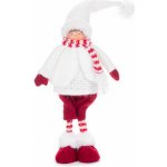 MagicHome Vánoční figurka, chlapec, látka, červená a bílá, 22x13x57 cm – Hledejceny.cz
