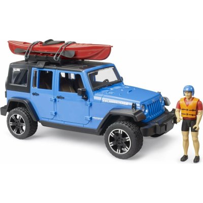 Bruder 2529 Jeep Wrangler Rubicon s kajakem a figurkou – Zboží Mobilmania