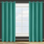 Design 91 ZATEMŇOVACÍ ZÁVĚS NA KROUŽCÍCH PARISA 135X250 CM TYRKYSOVÁ – Hledejceny.cz