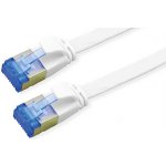 Value 21.99.2160 U/FTP patch, kat. 6a, plochý, 0,5m, bílý – Zboží Živě