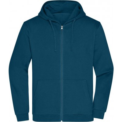 JAMES & NICHOLSON na zip Promo Zip Hoody JN756 Petrolejová – Hledejceny.cz