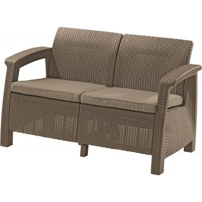 Keter Sedací souprava CORFU II LOVE SEAT cappucino 227644 – Zboží Mobilmania