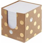 Blok kostka nelepená Herlitz Pure Glam 90x90x90mm kartonová krabička – Zboží Živě