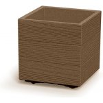 Prosperplast Květináč MADERA SQUARE eco wood 28,8 cm naturo – Zboží Mobilmania
