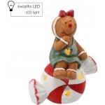 Pro-Tech shop Vánoční LED figurka perníková postavička na cukroví 26,5x15x35cm 69846 – Hledejceny.cz
