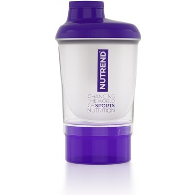 Shaker Nutrend se zásobníkem 300 ml fialová – Zboží Mobilmania