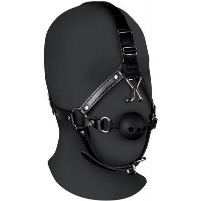 Ouch! Xtreme Head Harness with Breathable Ball Gag and Nose Hooks Black – Zbozi.Blesk.cz