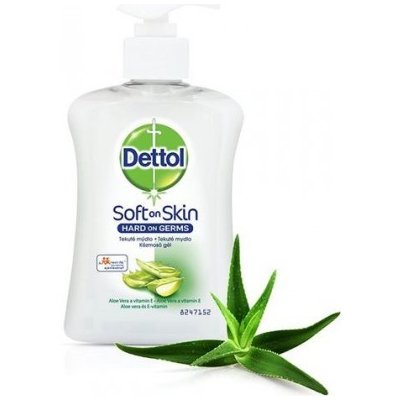 Dettol Soft on Skin tekuté antibakteriální mýdlo s aloe vera 250 ml