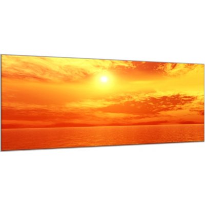 Obraz skleněný západ slunce nad mořem - 60 x 100 cm – Zboží Mobilmania