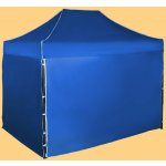 Expodum Nůžkový stan 3x2m ocelový Modrá 4 boční plachty – Hledejceny.cz