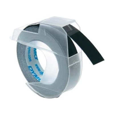 Dymo originální páska do tiskárny štítků, Dymo, S0898130, černý podklad, 3m, 9mm, baleno po 10 ks, cena za 1 ks, 3D – Sleviste.cz