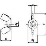 matice M6 A2 NEREZ křídlová AT DIN 315 – Zboží Mobilmania