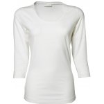 Strech tričko s 3/4 rukávy Bílá – Zboží Dáma