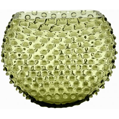 Váza 15cm - Hobnail - Ananas - lesní zelená – Hledejceny.cz