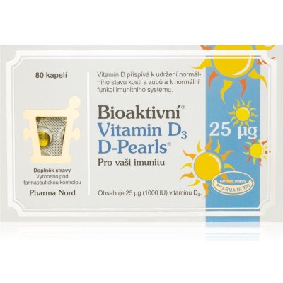 Bioaktivni Vitamin D3 25mcg 80 kapslí – Hledejceny.cz