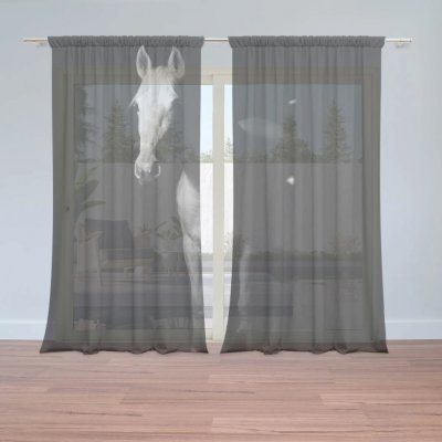 Sablio Záclony Kůň ve stínu: 2ks 150x250cm – Hledejceny.cz