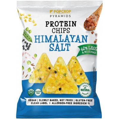 Popcrop Proteinové chipsy s příchutí Himalájské soli 60 g – Zboží Dáma