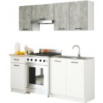 Akord Kuchyňský set OLIVIA 1,8 m beton/bílá – Zboží Dáma