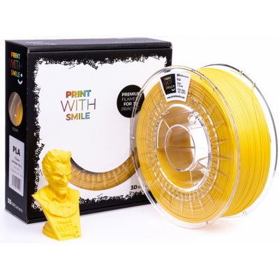 Print With Smile PLA – Yellow 1,75 mm; 1 kg – Zboží Živě