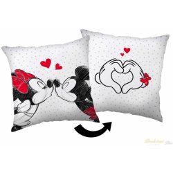 Jerry Fabrics Polštář Mickey and Minnie Love 05 40x40