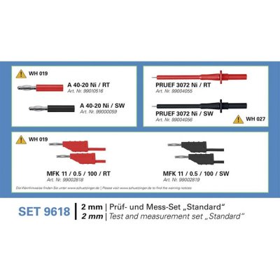 Schützinger SET 9618 sada měřicích kabelů 1 sada – Hledejceny.cz